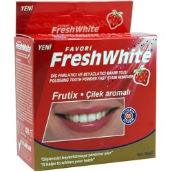 FRESH WHITE DİŞ TOZU ÇİLEK AROMALI 50 GR