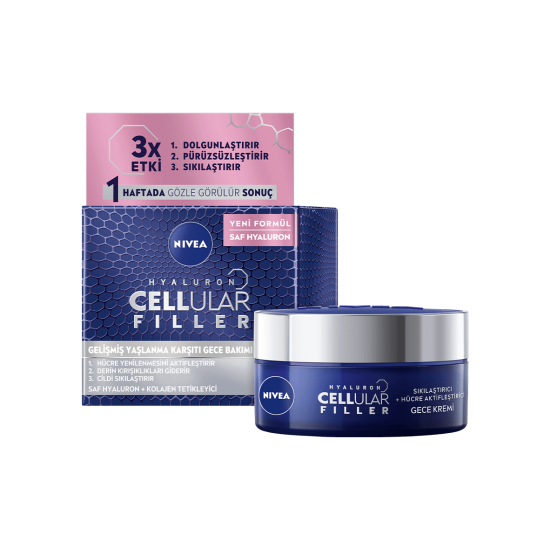 NFC HYALURON CELLULAR FILLER + SIKILAŞTIRICI YAŞLANMA KARŞITI GECE KREMİ 50 ML NFC HYALURON CELLULAR FILLER + SIKILAŞTIRICI YAŞLANMA KARŞITI GECE KREMİ 50 ML