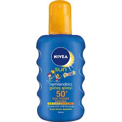 NSUN ÇOCUK RENKLİ NEMLENDİRİCİ GÜNEŞ SPREYİ GKF 50+ 200ML