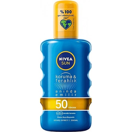 NSUN KORUMA&FERAHLIK SERİNLETEN TRANSPARAN GÜNEŞ SPREYİ GKF 50 200ML