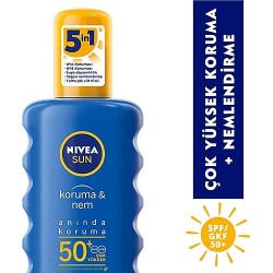 NSUN KORUMA&NEM NEMLENDİRİCİ GÜNEŞ SPREYİ GKF 50+ 200ML