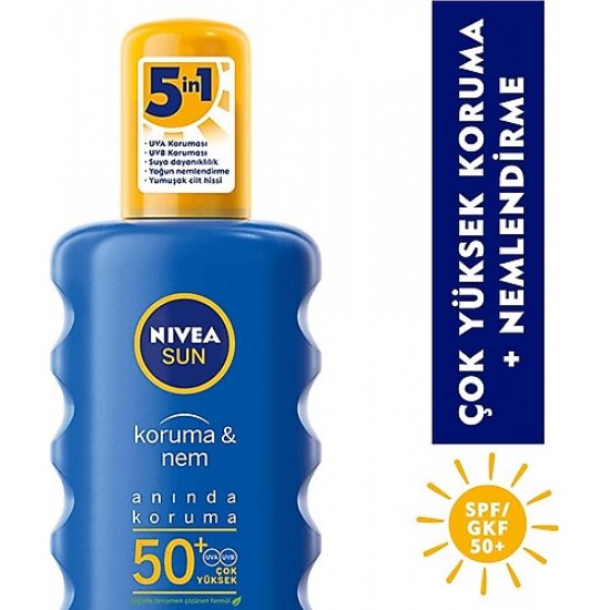 NSUN KORUMA&NEM NEMLENDİRİCİ GÜNEŞ SPREYİ GKF 50+ 200ML NSUN KORUMA&NEM NEMLENDİRİCİ GÜNEŞ SPREYİ GKF 50+ 200ML