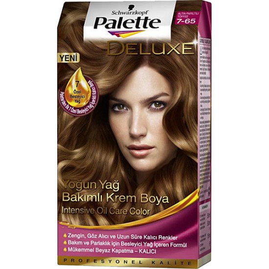 PALETTE DELUXE ALTIN PARILTILI TOFFEE 7-65