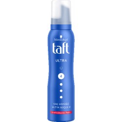 TAFT SAÇ KÖPÜĞÜ ULTRA GÜÇLÜ SHİNE 150 ML