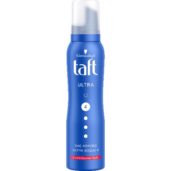 TAFT SAÇ KÖPÜĞÜ ULTRA GÜÇLÜ SHİNE 150 ML TAFT SAÇ KÖPÜĞÜ ULTRA GÜÇLÜ SHİNE 150 ML