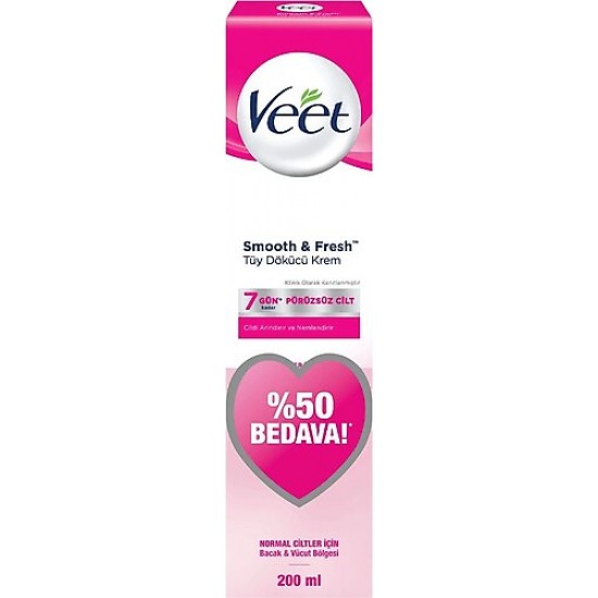 VEET SMOOTH FRESH TÜY DÖKÜCÜ KREM 200ML NORMALCİLT VEET SMOOTH FRESH TÜY DÖKÜCÜ KREM 200ML NORMALCİLT