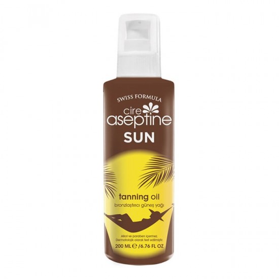 CİRE ASEPTINE 200 ML  BRONZLAŞTIRICI GÜNEŞ YAĞI.