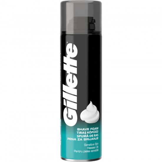 GİLLETTE TRAŞ KÖPÜĞÜ HASSAS 200 ML 6* GİLLETTE TRAŞ KÖPÜĞÜ HASSAS 200 ML 6*