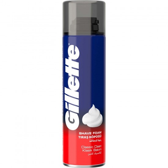 GİLLETTE TRAŞ KÖPÜĞÜ SİNEK KAYDI 200 ML 6*